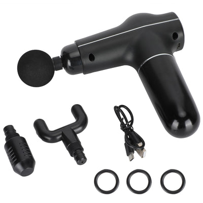 Mini Muscle Stimulator Body Relaxation Portable Muscle Massager Equipment with 3 Gears(Black Metallic PaintUV Varnishing )