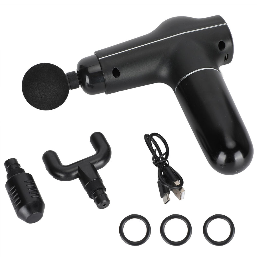 Mini Muscle Stimulator Body Relaxation Portable Muscle Massager Equipment with 3 Gears(Black Metallic PaintUV Varnishing )