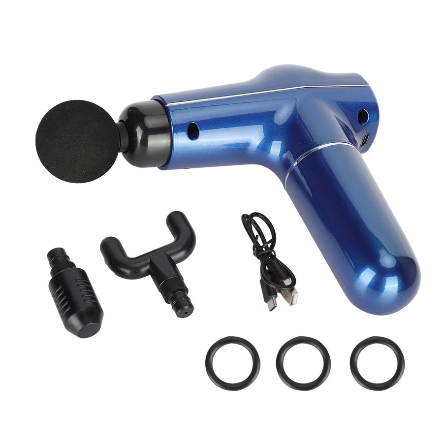 Mini Muscle Stimulator Body Relaxation Portable Muscle Massager Equipment with 3 Gears(Blue Metallic PaintUV Varnishing )