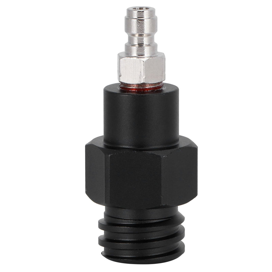 8mm Male Quick Plug to Male Thread TR21-4 CO2 Cylinder Tank Adapter Connector for Soda Club(Black )