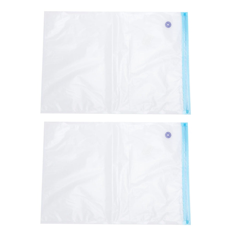 2PCS 50x35CM Vacuum Zipper Bags Vacuum Food Sealer Storage Bags with 3CM Sealing Mouth