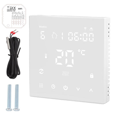 Smart Thermostat Touch Screen WiFi Timing Switch Mobile Phone Control Digital Display Thermostat 90‑240V