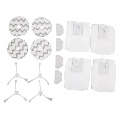 Dust Bag Filter Rag Side Brush Set Robot Vacuum Cleaner Accessories for Roidmi EVA SDJ06RM