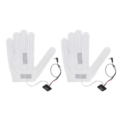 2 PCS Electric Heating Sheet 3 Gears Adjustable Heating Film Replacement DC Electric Heater Pads for Heating Gloves