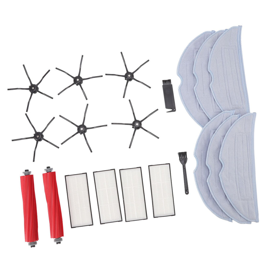 Sweeper Replacement Parts ABS High Efficiency Dust Bag Main Side Brush Filter Ragset for Roborock