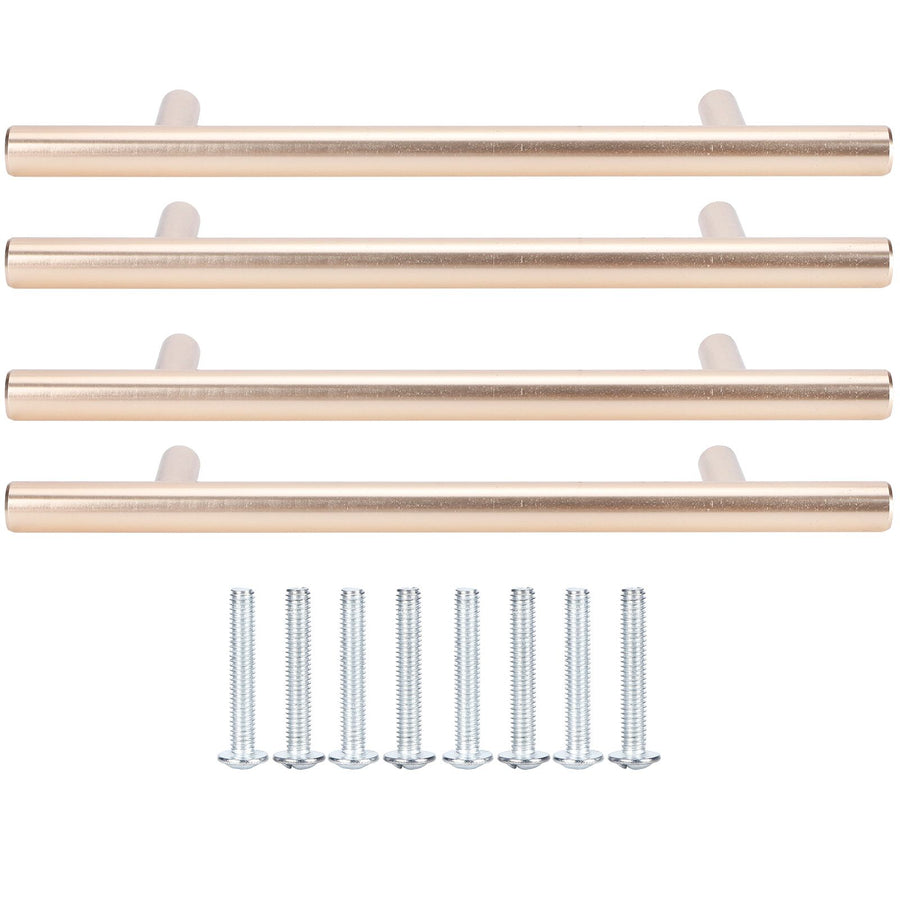 4Set Door Handle Aluminum Alloy Gold Drawer Pull Handles Cabinet Wardrobe Closet HardwareHole Distance 96