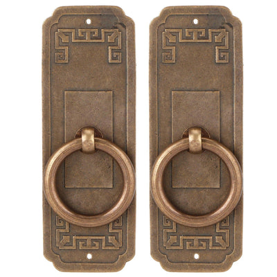 2 Sets Chinese Style Handle Single Hole Door Pull Knobs for Kitchen Cabinet Furniture Hardware10cm