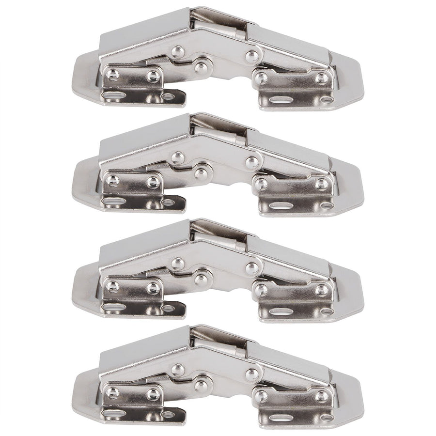 4Set Cabinet Hinges Bridge Shaped Door Hinge Kit for Cupboard Closet Wardrobe Furniture