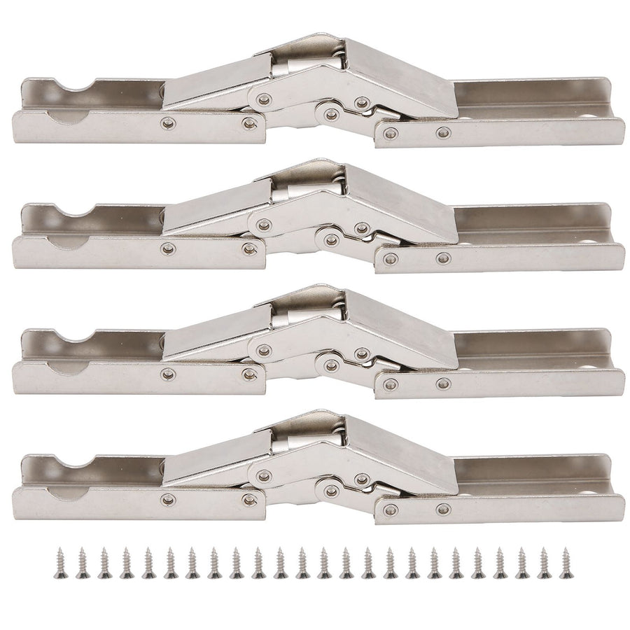 4 Sets Cabinet Hinges Bridge Shaped Cupboard Door Hinges Furniture Hardware Supplies