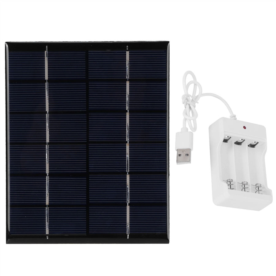 2W 6V Solar Power Panel Board with AA Battery Charger for Science Project DIY Solar Product