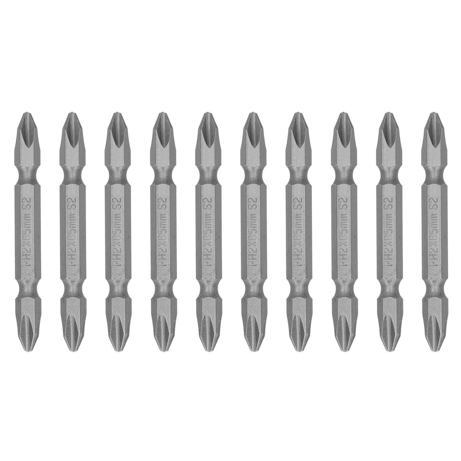 65mm PH2 Screwdriver Bits Magnetic Electric Screwdriver Head S2 DoubleHead Cross Bit(Sand Blast )