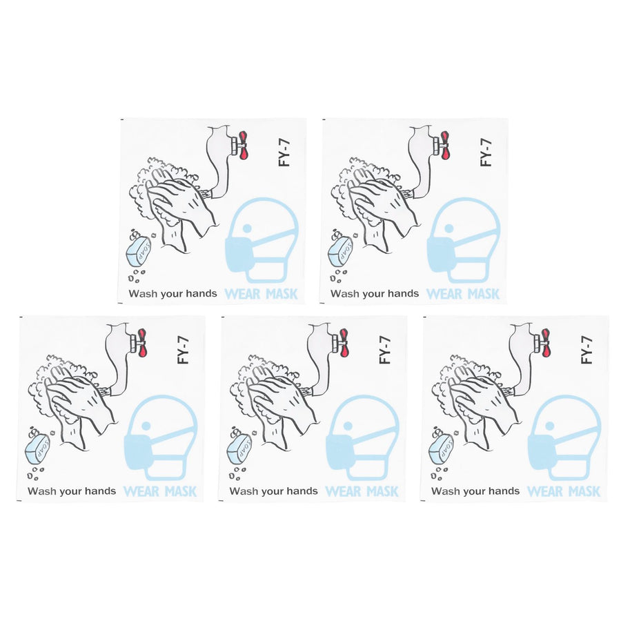 5Pcs Set Window Wall Sticker Background SelfAdhesive Sign Reminding Poster for Office School