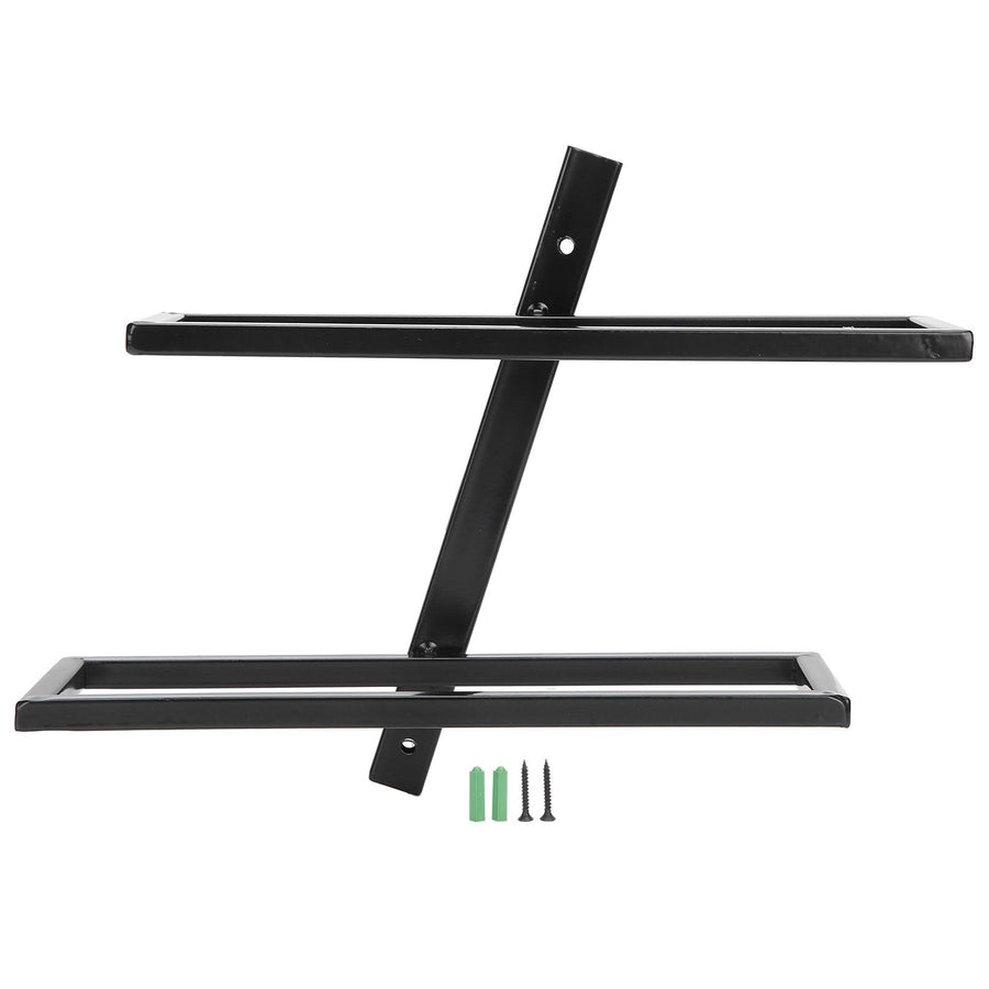 Wall Mounted Red Wine Bottle Holder Rack Storage Shelf for Household Kitchen Bar Decor2 Bottle