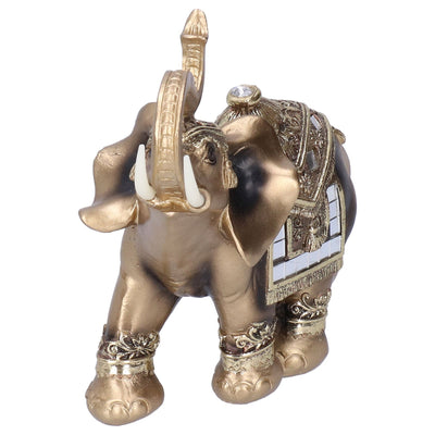 Resin Elephant Statue Figurine Crafts Desktop Ornaments for Home Living RoomGold L 16.5x8x16cm
