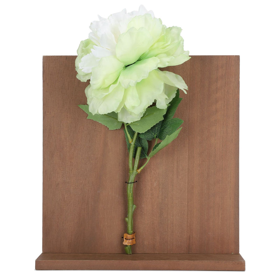 Artificial Flower Hanging Ornaments with Wood Board Indoor Living Room Bedroom Wall Decorations