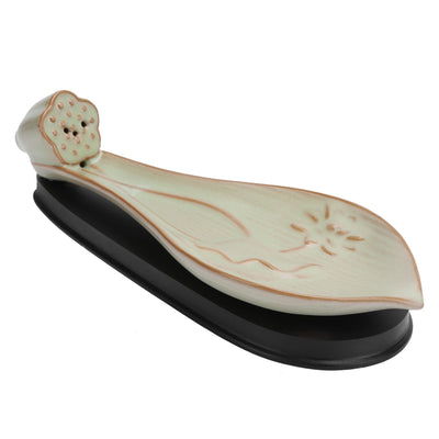 Incense Holder Embossed Ceramic Incense Stick Coil Burner Tray Desktop Decoration