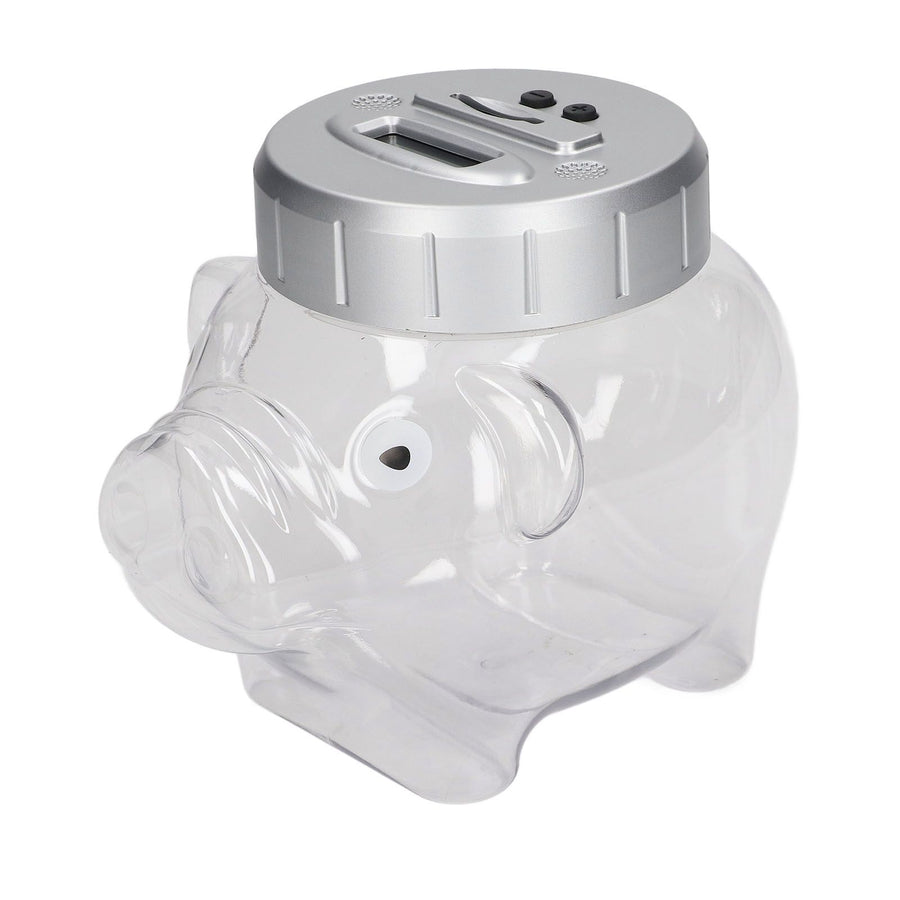 Piggy Bank Voice Counting Plastic Automatically Identify Pig Saving Box for Dollars Coins