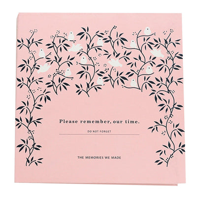 Self Adhesive Photo Album Binder DIY Scrapbook Albums Writable Inner Page Album Book for Commemoration Pink Sparrow