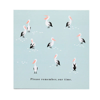 Self Adhesive Photo Album Binder DIY Scrapbook Albums Writable Inner Page Album Book for Commemoration Blue Pelican