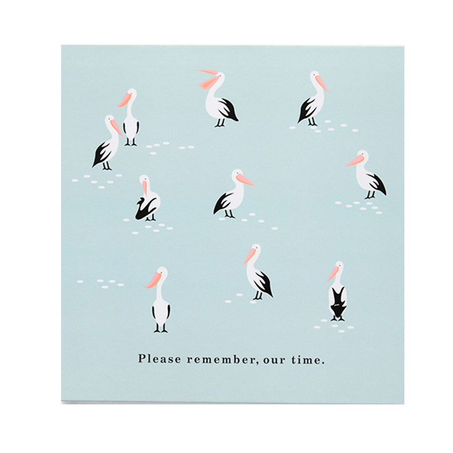 Self Adhesive Photo Album Binder DIY Scrapbook Albums Writable Inner Page Album Book for Commemoration Blue Pelican
