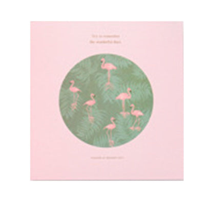 Self Adhesive Photo Album Binder DIY Scrapbook Albums Writable Inner Page Album Book for Commemoration Pink Bird