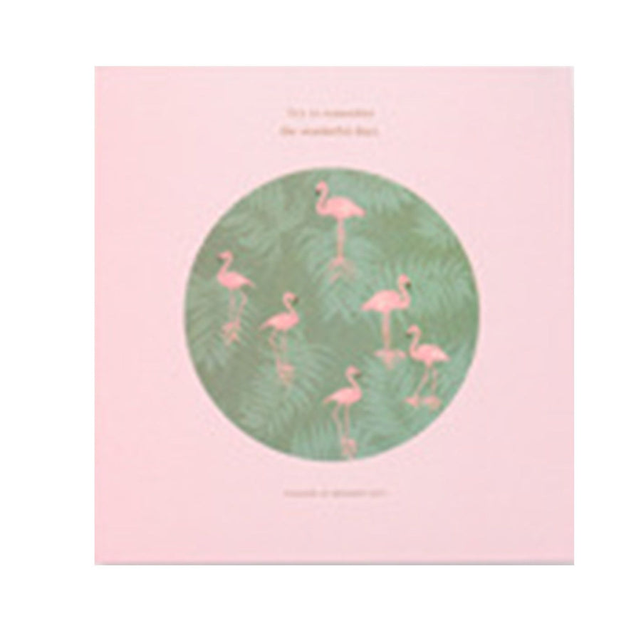 Self Adhesive Photo Album Binder DIY Scrapbook Albums Writable Inner Page Album Book for Commemoration Pink Bird