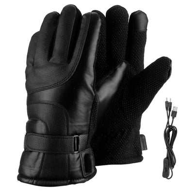 Winter Motorcycle Gloves Outdoor Electric Heating USB Powered Touch Screen Full Finger GlovesSwitch Version