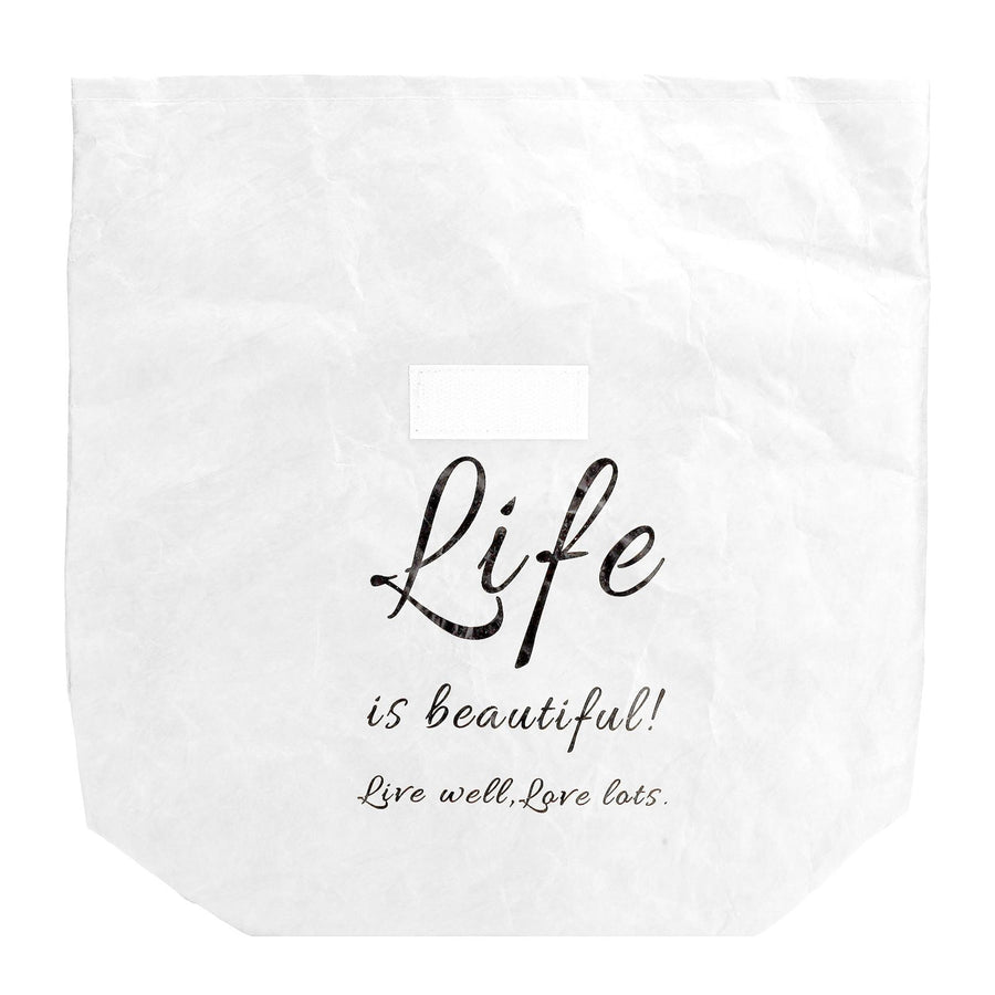 Kraft Paper Lunch Bag Aluminum Film Insulated Holder Environmental Protection Storage SuppliesWhite
