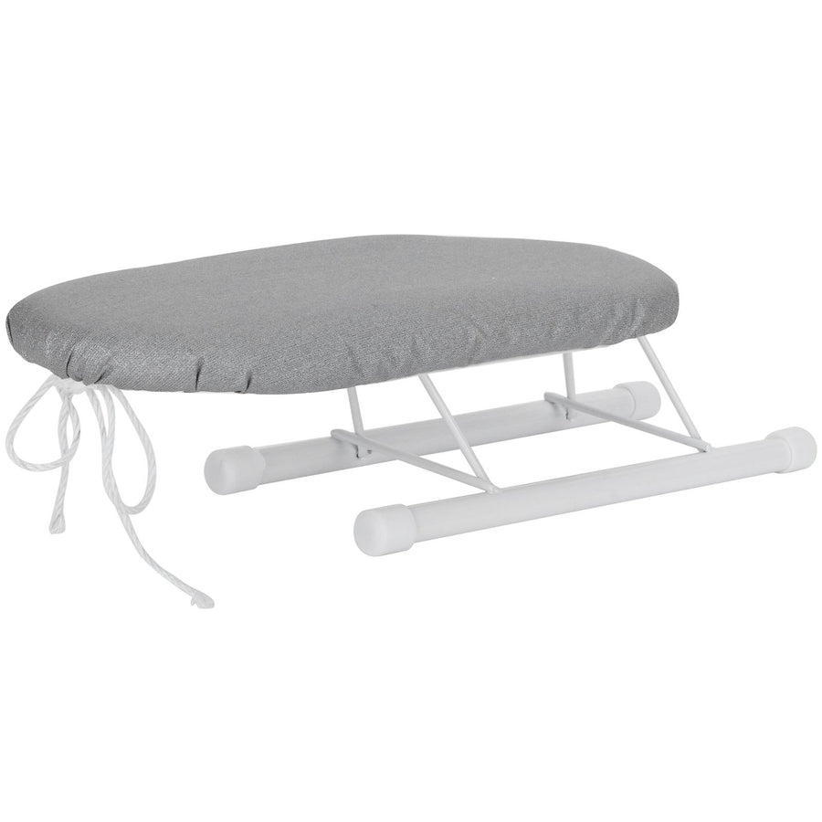 Mini Ironing Board Foldable Sleeve Cuffs Collars Ironing Table for Home Travel UseSilver Cloth