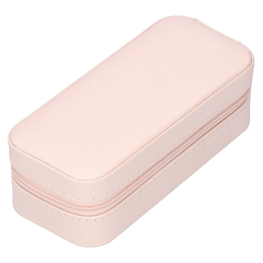 Portable Jewelry Organizer PU Fashion Earrings Necklace Rings Packaging Display Collection Case