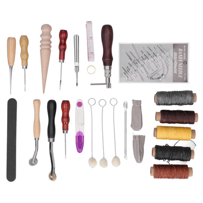 31PCS Leather Sewing Tools DIY Leather Craft Tools Hand Stitching Tool Set Sewing Accessories