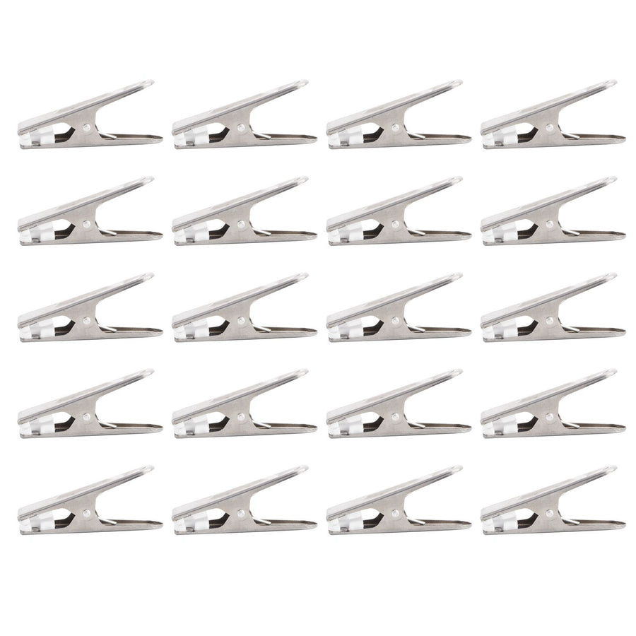 20Pcs Clothes Clips Stainless Steel Clothes Hanging Pins Clamps Home Laundry Underwear Pegs
