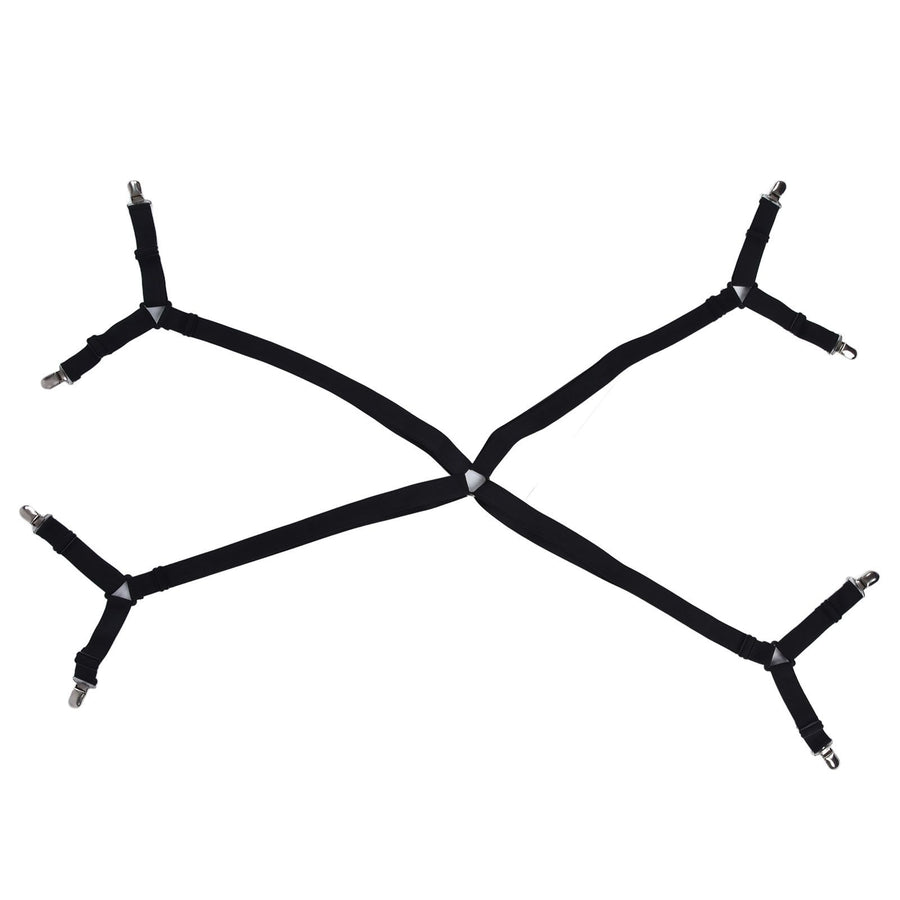 Bed Sheet Clip Lengthened Non Slip Multifunctional Adjustable Bed Sheet Holder for Home HouseholdBlack