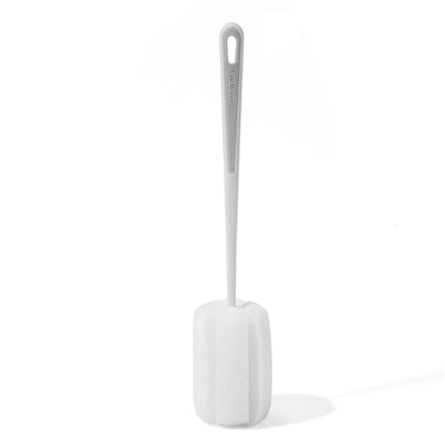 Long Handle Sponge Bottle Brush 360° Cleaning Elastic Flexible Hanging Hole Design Soft Sponge Bottle Cleaning BrushWhite