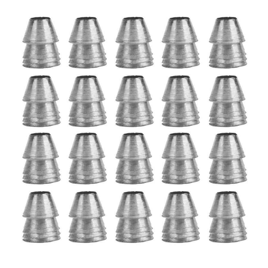20pcs Safety Round Handle Wedges Steel Hammer Handle Splitting Wedge Set for Axe Claw Hammer Sledge Diameter 10mm / 0.39in