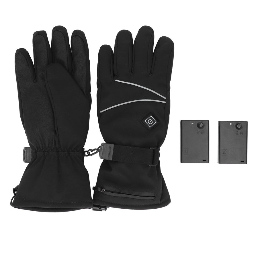 Heated Gloves Skiing Snowboarding Electric Battery Heated Gloves with 3 Heating Levels Skiing for Men Women L