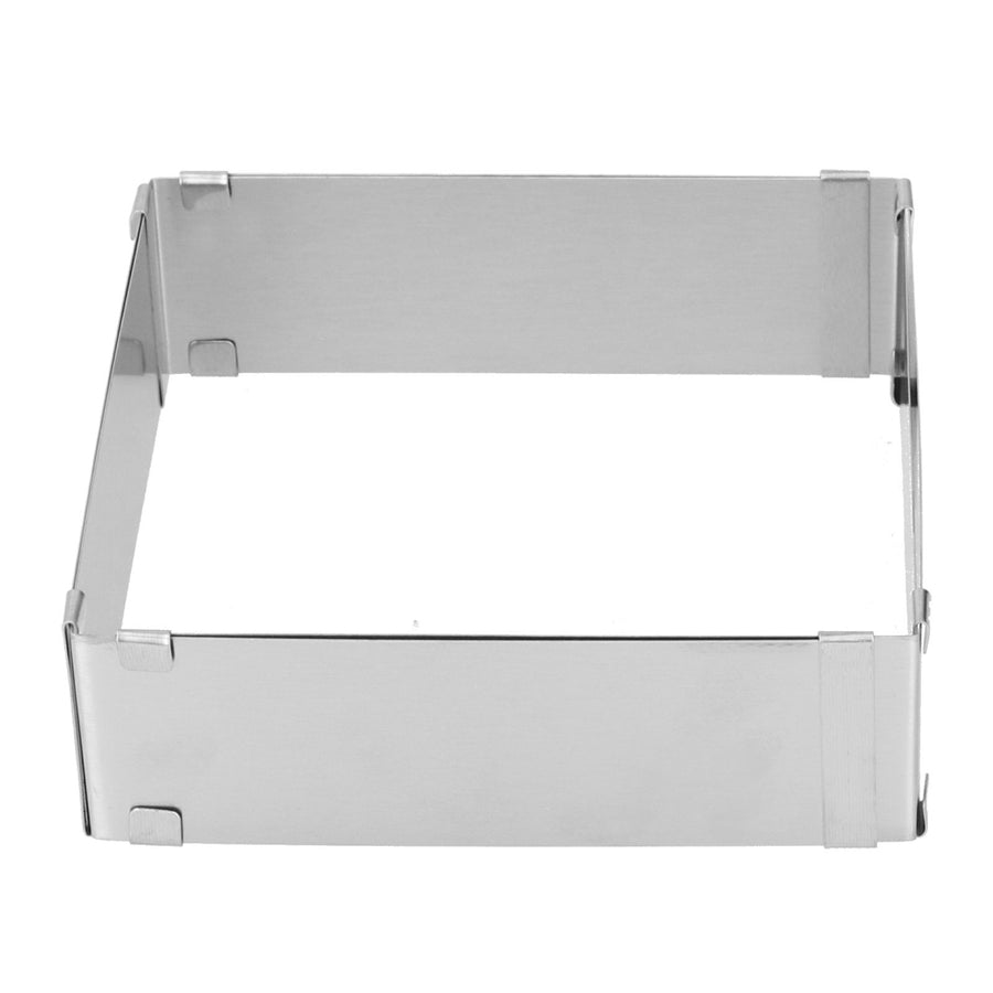 Stainless Steel Square Mousse Ring Retractable Biscuits Cake Mold Kitchen DIY Baking ToolsL 16~28cm