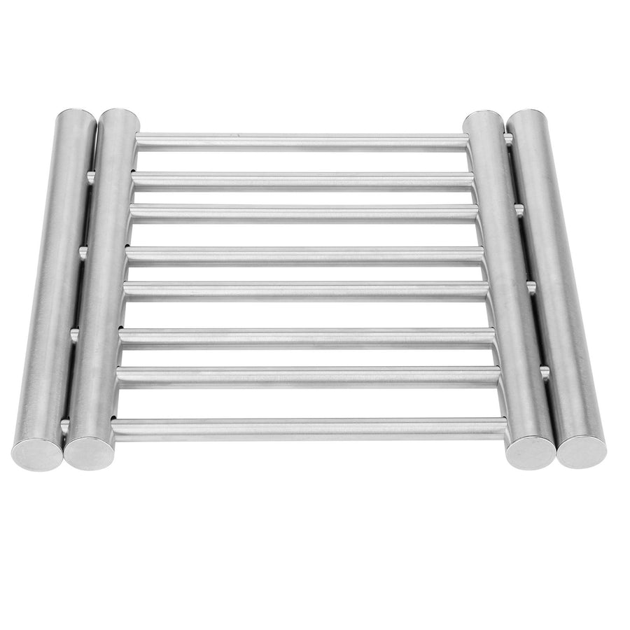 Stainless Steel Retractable Pot Pad Insulation Mats Heat Resistant Placemat Kitchen Gadget