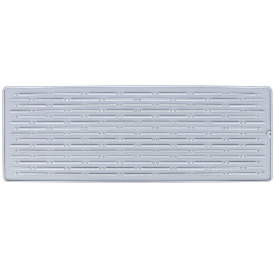 Silicone Draining Pad Non Slip Soda Bottles Drying Rack Mat Kitchen Accessories Gray(4 Hole Drain Rack Mat )