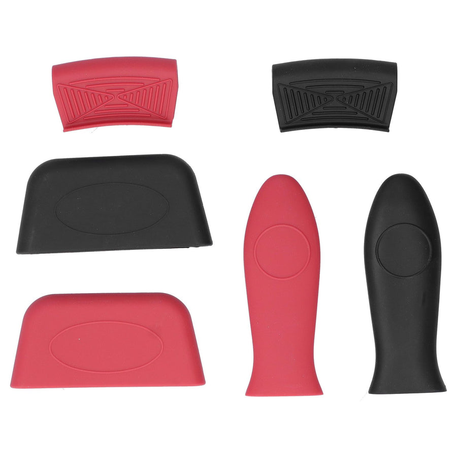 6Pcs set Pot Handle Sleeve Holder Thicken Silicone AntiScalding Kit Kitchen Supplies