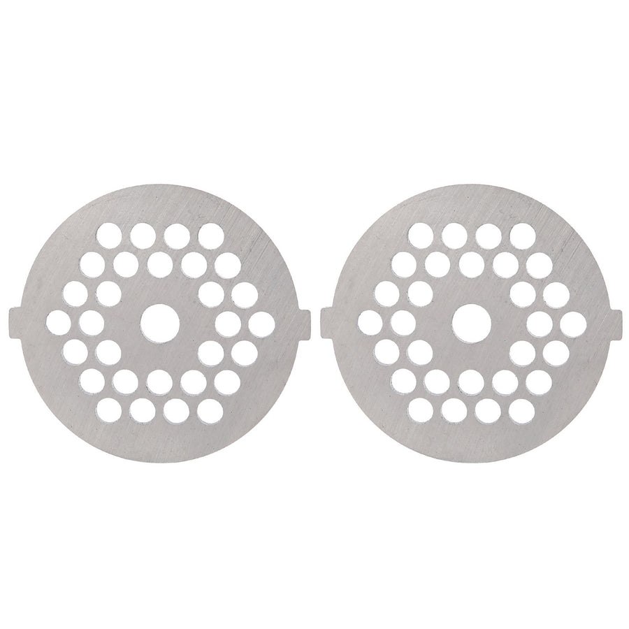 2Pcs Electric Mincer Blade Stainless Steel Grinding Plate Round Hole for 5#/B Type Grinder(5mm 30 Holes )