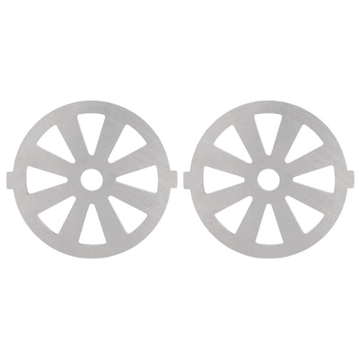 2pcs Meat Grinder Blade 304 Stainless Steel Cutting Plate 7mm/0.3in ID for 5#/B Type Meat Grinder(8 Holes Knife Plate )