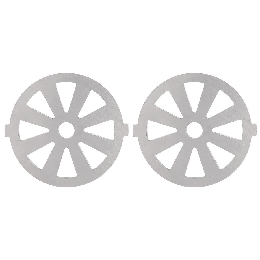 2pcs Meat Grinder Blade 304 Stainless Steel Cutting Plate 7mm/0.3in ID for 5#/B Type Meat Grinder(8 Holes Knife Plate )