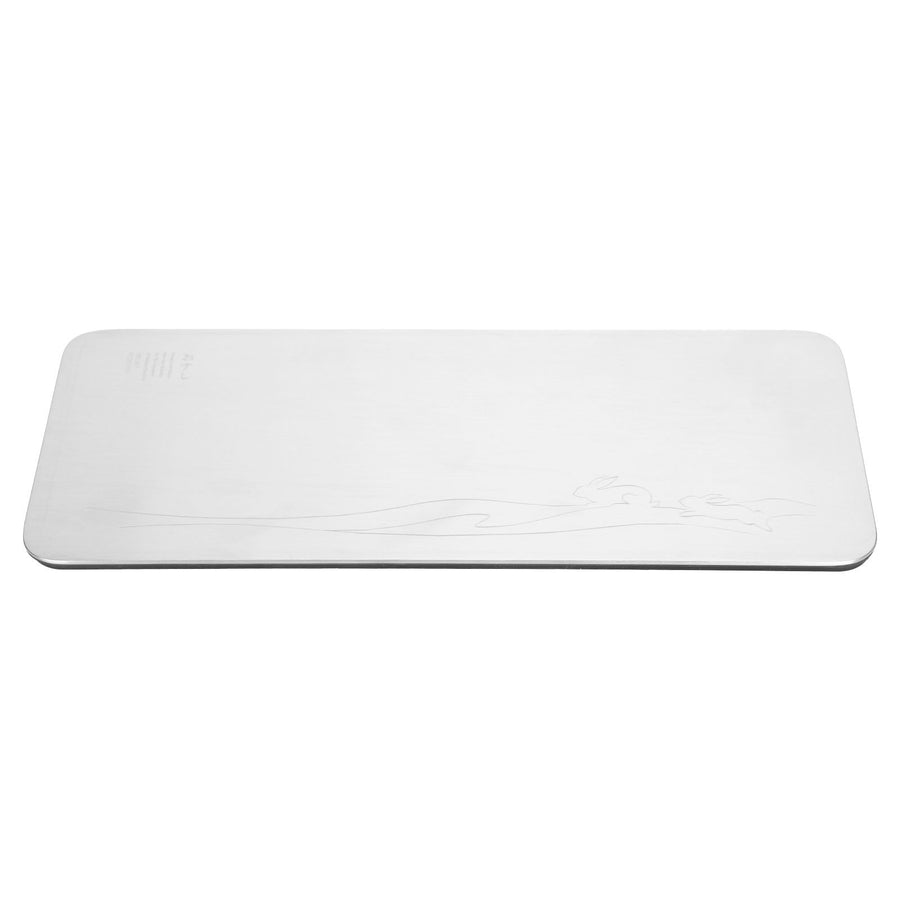 304 Stainless Steel Rectangle Sushi Plate Snacks Fruit Desserts Tray Serving Dish Home SuppliesM