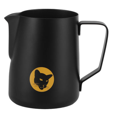 600ml Coffee Cup Mug Multi Purpose 304 Stainless Steel Milk Frothing Pitcher Black