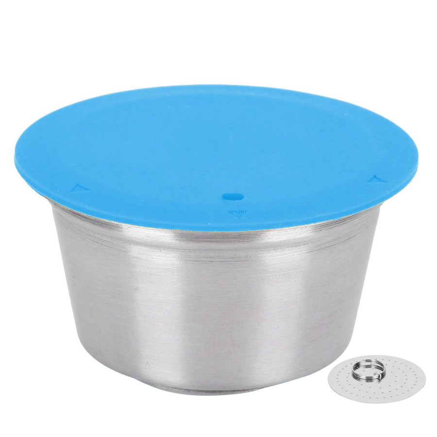 Coffee Capsule Stainless Steel Reusable Refillable Filter Cup for Dolce Gusto Coffee MakerBlue