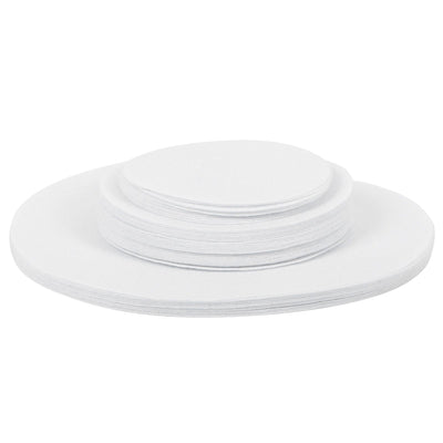 Felt Dish Protection Pad AntiFriction Storage Separator Insulation Mat Food Plate Porcelain Divider(White 48PCS)