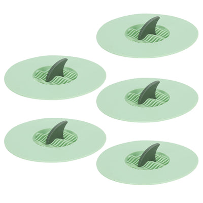 5Pcs Kitchen Sink Drain Plugs Strainer Water Sink Bathtub Drainage Stopper Bathroom AccessoriesGreen