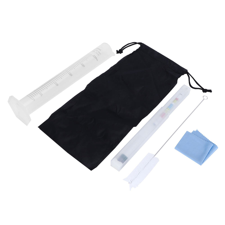 Hydrometer Tester with Sugar Ethanol Density Scales Wine Beer Brewing Measuring Instrument