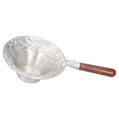 Tea Strainer Japanese Style Hand Made Tea Leaf Infuser Filter Tea Set Accessories(Red Wood Handle )